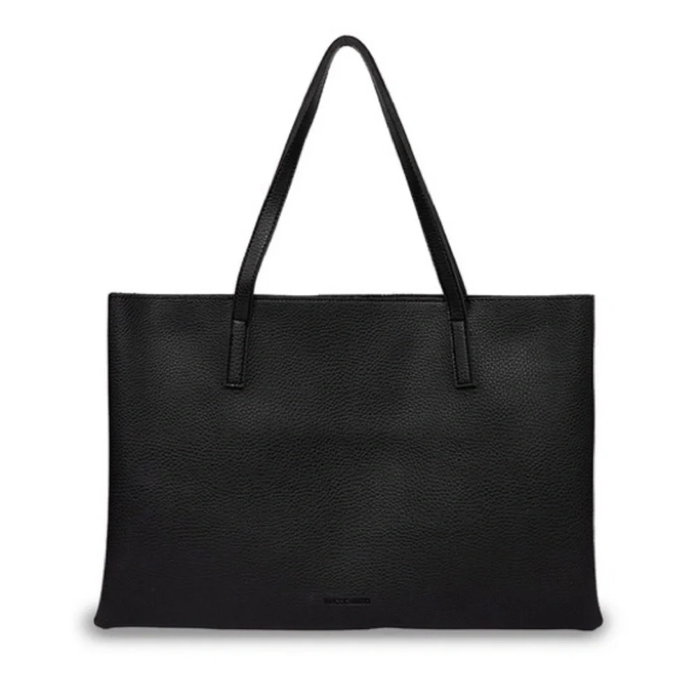 NWOT Vince Camuto Black‎ Leather Tote